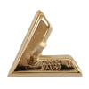Louis Vuitton Gold Plated Essentials V Skin Push Back Earrings Secondhand