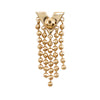 Louis Vuitton Gold Plated Essentials V Skin Push Back Earrings Secondhand