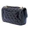 Chanel Paris Salzburg Medium Patent and Goatskin CC Eyelet Flap Secondhand