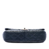Chanel Paris Salzburg Medium Patent and Goatskin CC Eyelet Flap Secondhand
