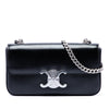 Celine Shiny Calfskin Triomphe Claude Shoulder Bag Secondhand