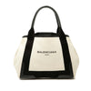 Balenciaga Canvas Navy Cabas Tote S Secondhand