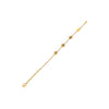 Louis Vuitton Gold Plated Flower Full Bracelet Secondhand