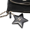 Chanel Coco Neige Velvet Effect Nylon Clutch with Chain Secondhand