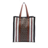 Burberry TB Monogram E-Canvas Stripe Vertical Tote Secondhand