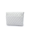 Chanel Quilted Calfskin Logo Enchained Clutch Secondhand