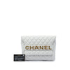 Chanel Quilted Calfskin Logo Enchained Clutch Secondhand