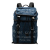 Ferragamo Printed Denim Backpack Secondhand