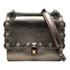 Fendi Mini Scalloped Metallic Studded Leather Kan I Crossbody Secondhand