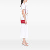 Prada Saffiano Trimmed Tessuto Logo Chain Crossbody Secondhand