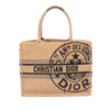 Secondhand Dior Medium Jute Embroidered Book Tote