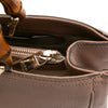 Gucci Medium Calfskin Bamboo Shopper Satchel Secondhand