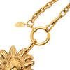 Chanel CC Gold Plated Leo Lion Sun Medallion Pendant Necklace Secondhand