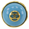 Secondhand Chanel CC Gold Plated and Resin Round Clip On Earrings
