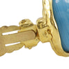Secondhand Chanel CC Gold Plated and Resin Round Clip On Earrings