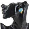 Secondhand Chanel CC Gold Plated and Resin Round Clip On Earrings