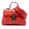 Bottega Veneta Mini Intrecciato Trimmed Nappa Piazza Top Handle Satchel Secondhand