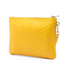 Saint Laurent Chevron Leather Monogram Zip A5 Wristlet Pouch Secondhand