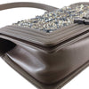Chanel Old Medium Metallic Goatskin Crystal Boy Flap Secondhand