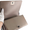 Chanel Old Medium Metallic Goatskin Crystal Boy Flap Secondhand