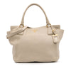 Secondhand Prada Vitello Daino Side Pocket Convertible Tote