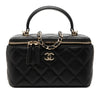 Chanel Small Lambskin Top Handle Vanity Case with Chain Secondhand