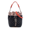 Chanel CC Multicolor Quilted Lambskin Cuba Drawstring Bucket Bag Secondhand