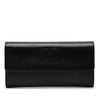 Chanel CC Goatskin Gusset Flap Long Wallet Secondhand