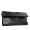 Chanel CC Goatskin Gusset Flap Long Wallet Secondhand