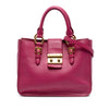 Miu Miu Goatskin Madras Satchel Secondhand