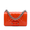 Chanel Small Quilted Patent and Acrylic Boy Flap Secondhand