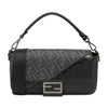 Fendi Zucca Coated Canvas And Calfskin Baguette Satchel Secondhand