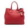 Prada Vitello Daino Open Convertible Tote Secondhand
