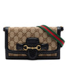 Gucci GG Canvas Lady Web Wallet On Strap Secondhand