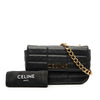 Celine Matelasse Goatskin Monochrome Chain Shoulder Bag Secondhand