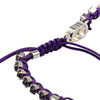 Dior Palladium Plated Crystal Technical Rope Adjustable Bracelet Secondhand