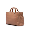 Gucci Large Calfskin Bamboo Shopper Satchel Secondhand