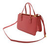 Prada Mini Saffiano Lux Galleria Double Zip Satchel Secondhand