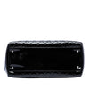 Chanel Large Quilted Patent Just Mademoiselle Bowling Bag Secondhand