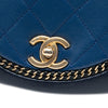 Chanel Small Quilted Lambskin Chain Detail Saddle Bag Secondhand
