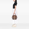 Burberry Medium House Check Canvas Bridle Orchard Handbag Secondhand