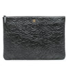Chanel Large CC Embossed Lambskin Camellia O Case Clutch Secondhand