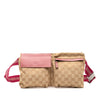 Gucci GG Canvas Web Double Pocket Belt Bag Secondhand