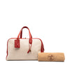 Hermès Toile and Clemence Victoria 43 Secondhand