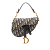 Dior Mini Oblique Canvas Saddle Bag Secondhand