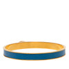 Secondhand Hermès Gold Plated Courchevel Kelly Cadena Lock Bangle Bracelet