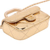 Chanel CC Metallic Quilted Calfskin Top Handle Bag Secondhand