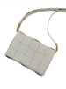 Secondhand Bottega Veneta Cassette White Shoulder Bag 