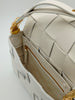 Secondhand Bottega Veneta Cassette White Shoulder Bag 