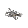 Silver Sterling Floral Brooch Brooch Second-hand